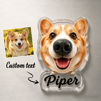 Imán de nevera personalizado de nariz de perro único juguete de regalo