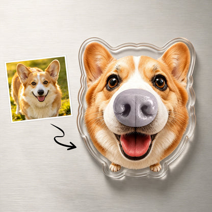 Imán de nevera personalizado de nariz de perro único juguete de regalo