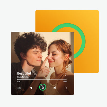 Imán de Nevera Personalizado con Música y Foto Regalo Único para Parejas