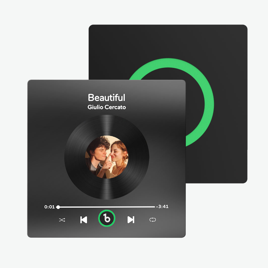 Imán de Nevera Personalizado con Música y Foto Regalo Único para Parejas