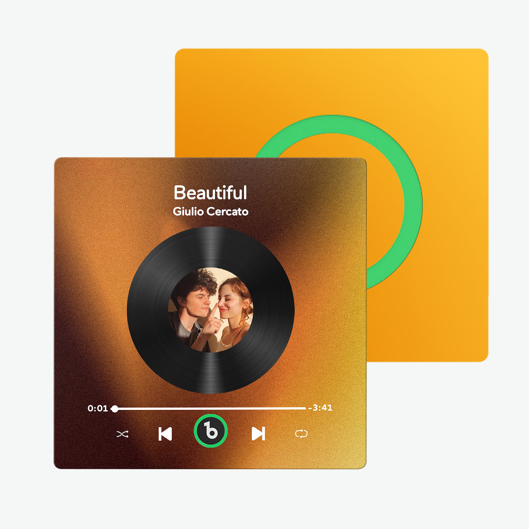 Imán de nevera personalizado colorido con álbum de música regalo especial