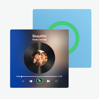 Imán de nevera personalizado colorido con álbum de música regalo especial