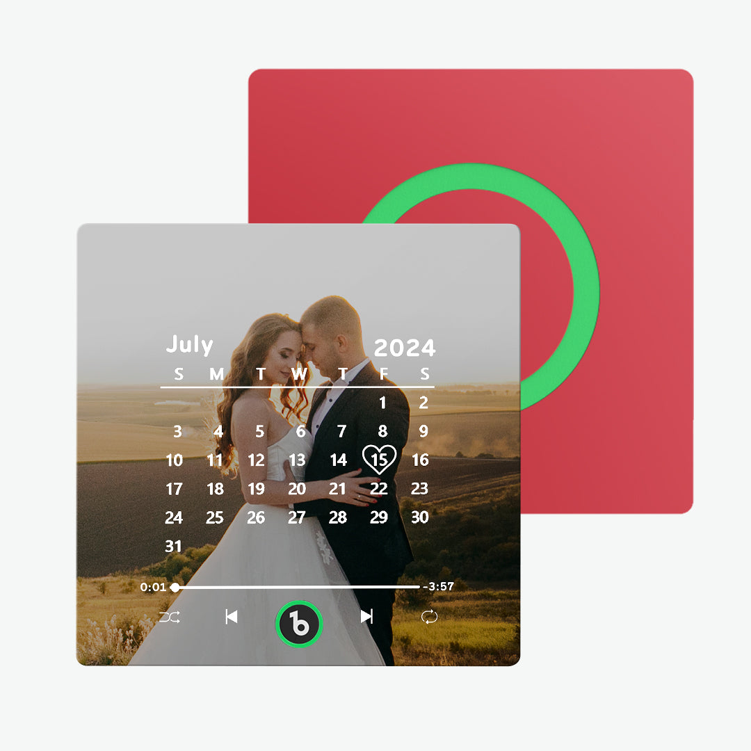 Imán de nevera personalizado colorido con foto regalo de boda único