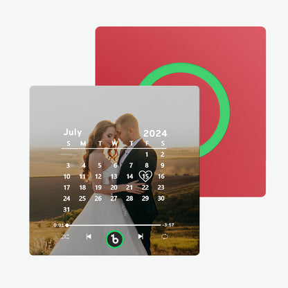 Imán de nevera personalizado colorido con foto regalo de boda único
