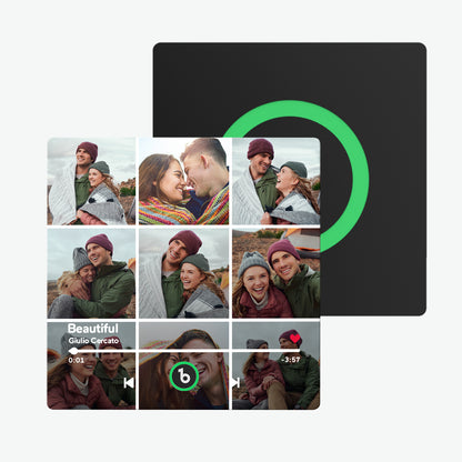 Imán de nevera personalizado música y foto regalo único para pareja
