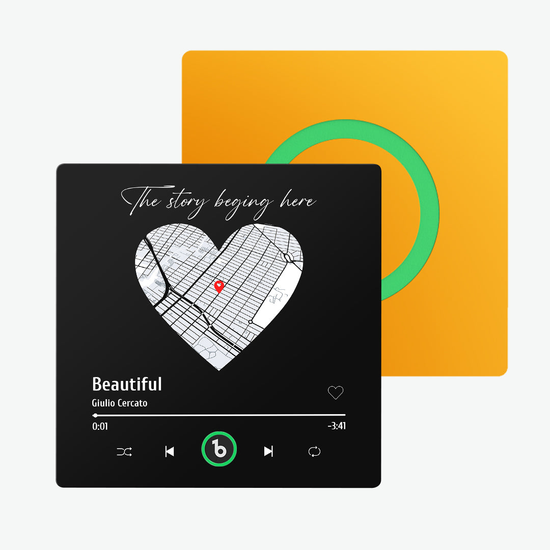 Imán de Nevera Personalizado con Música y Foto Regalo Único para Parejas