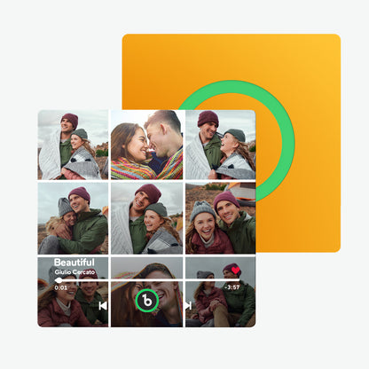 Imán de Nevera Personalizado con Música y Foto Regalo Único para Parejas