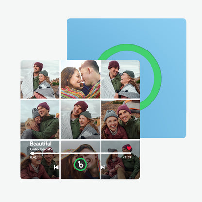 Imán de Nevera Personalizado con Música y Foto Regalo Único para Parejas