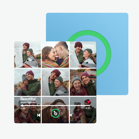 Imán de nevera personalizado música y foto regalo único para pareja