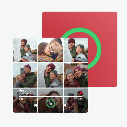 Imán de Nevera Personalizado con Música y Foto Regalo Único para Parejas