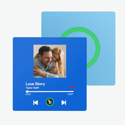 Imán de Nevera Personalizado con Música y Foto Regalo Único para Parejas