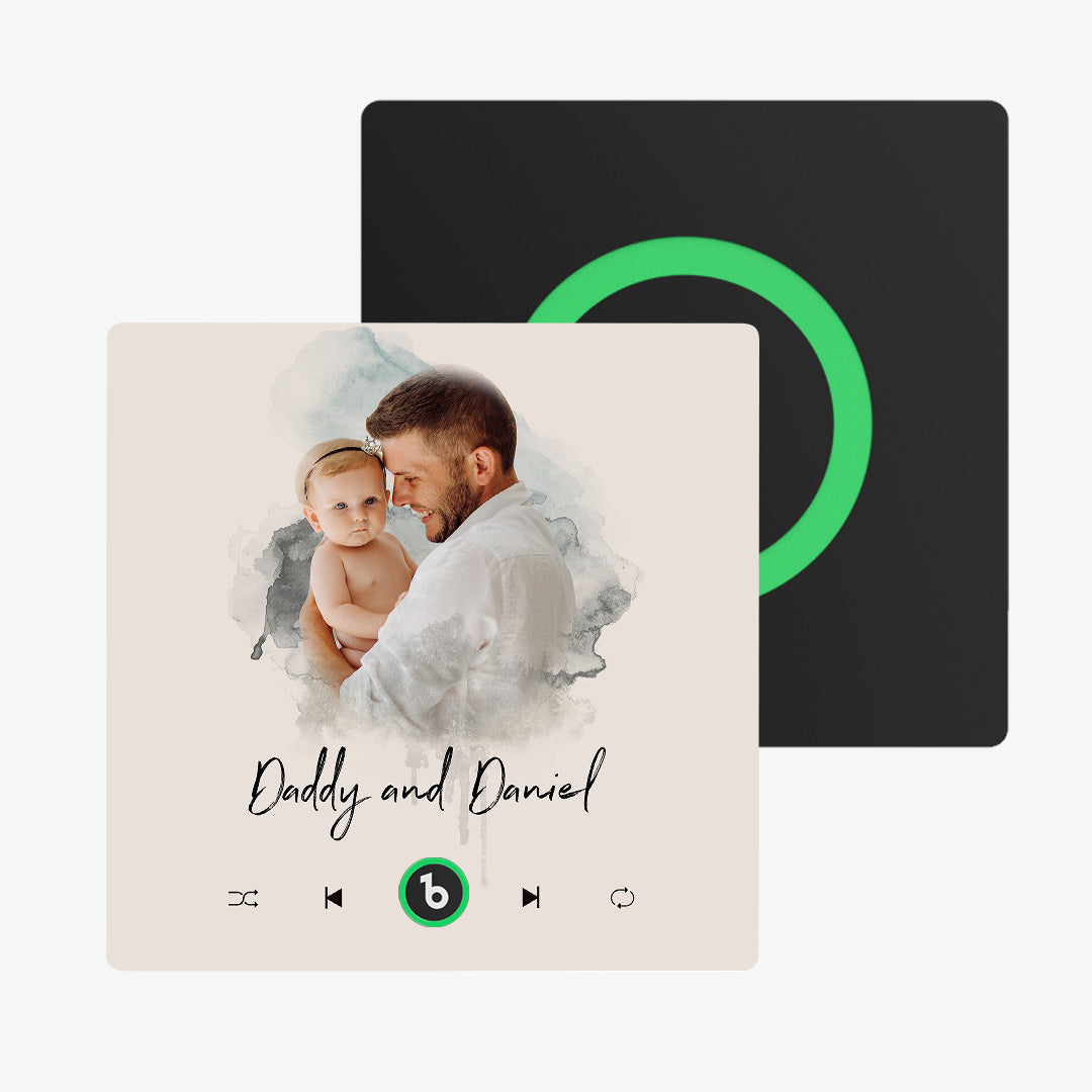 Imán de Nevera Personalizado con Música y Foto Regalo Único para Parejas