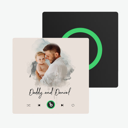 Imán de Nevera Personalizado con Música y Foto Regalo Único para Parejas