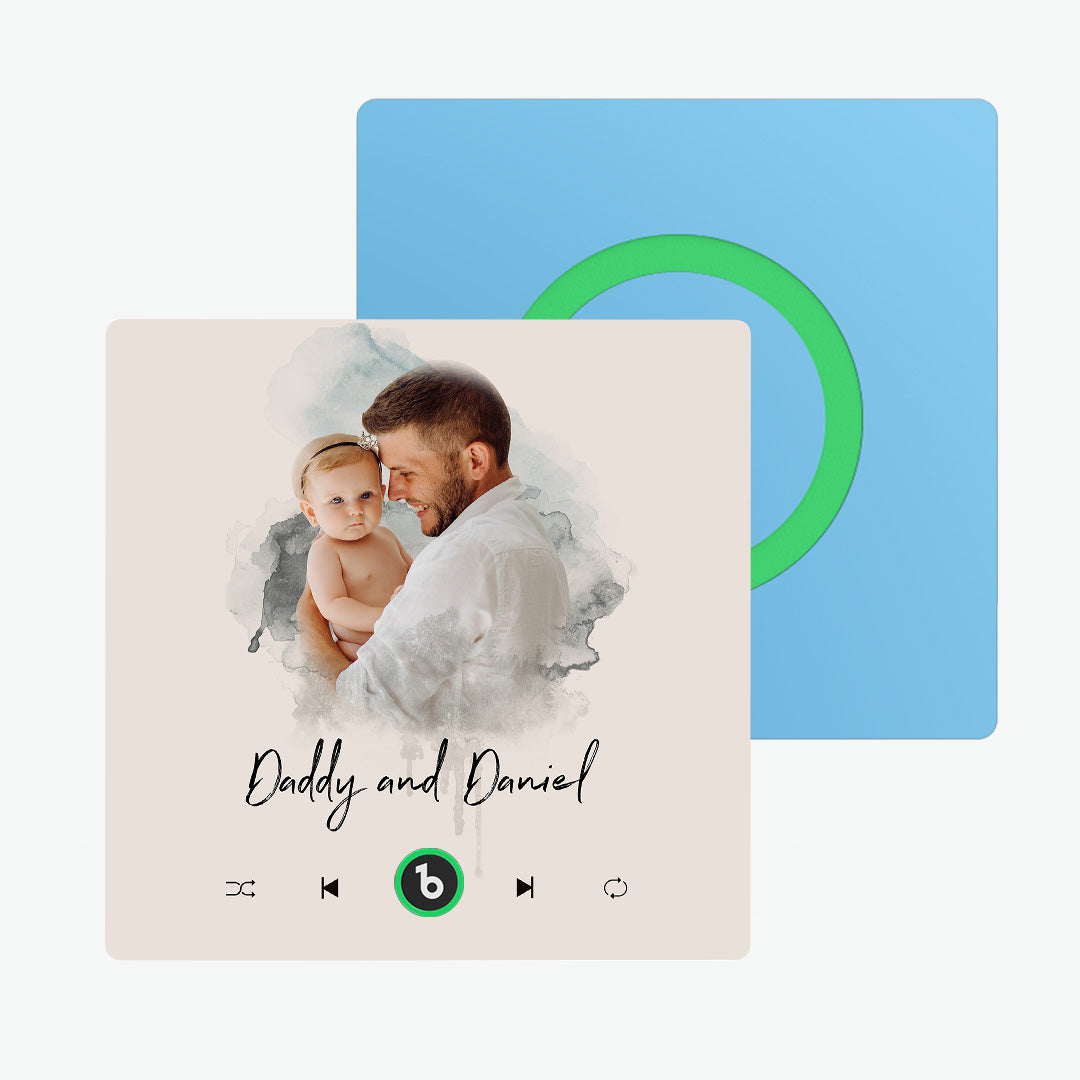 Imán de Nevera Personalizado con Música y Foto Regalo Único para Parejas