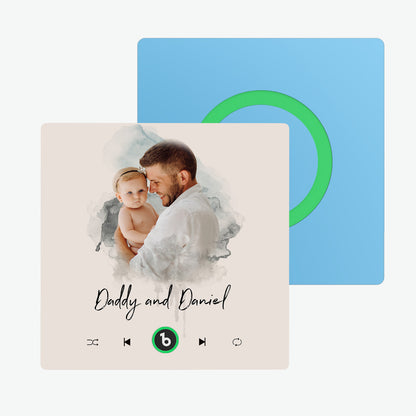 Imán de Nevera Personalizado con Música y Foto Regalo Único para Parejas