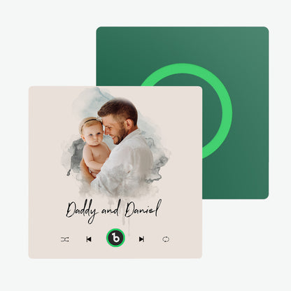 Imán de Nevera Personalizado con Música y Foto Regalo Único para Parejas
