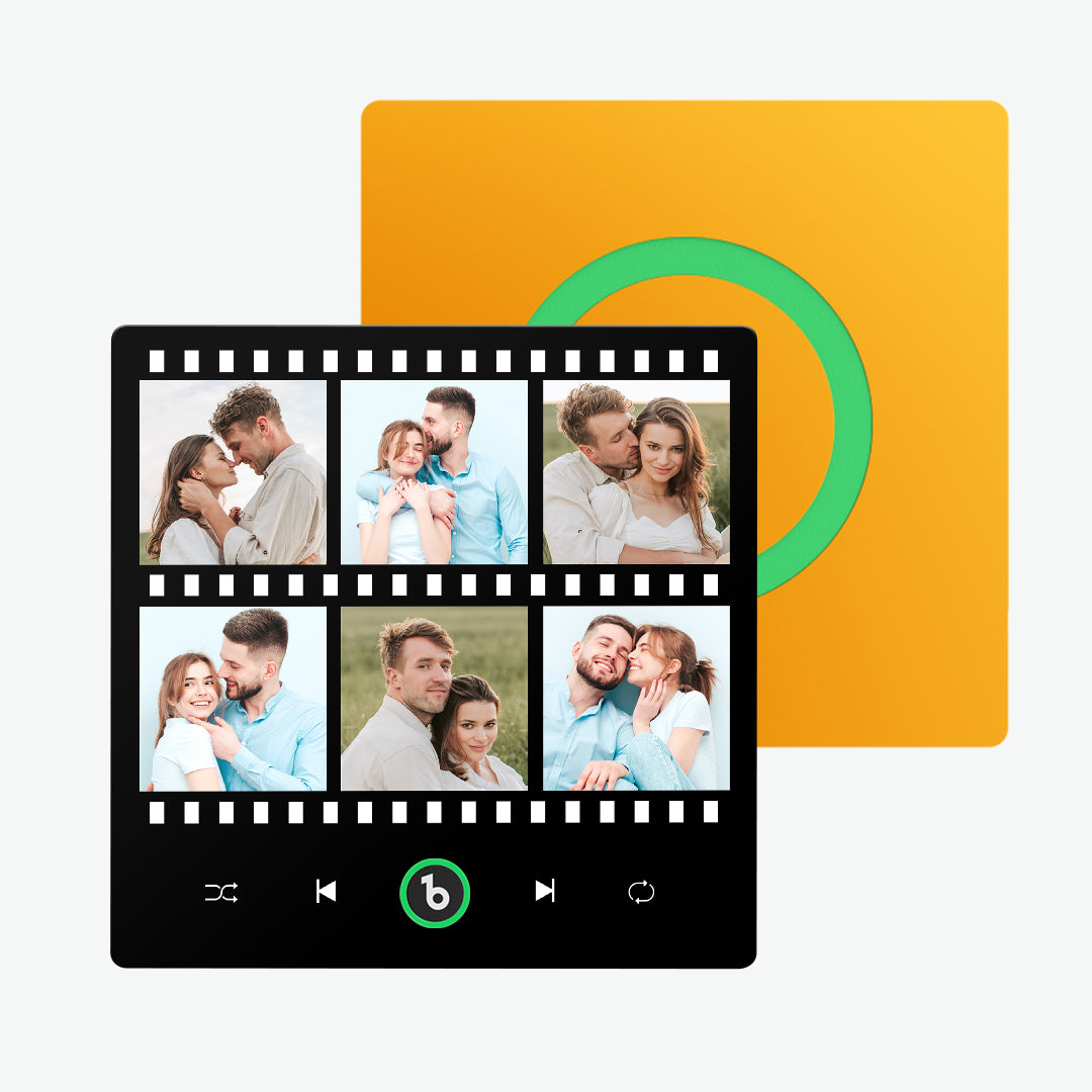 Imán de Nevera Personalizado Estilo Cine Regalo Único para Pareja