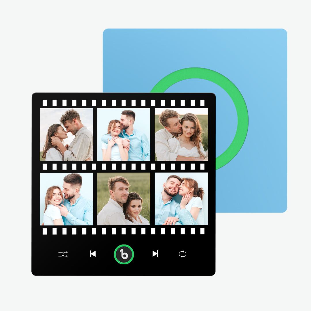 Imán de Nevera Personalizado Estilo Cine Regalo Único para Pareja