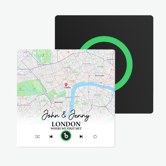 Imán de nevera personalizado mapa colorido regalo único San Valentín