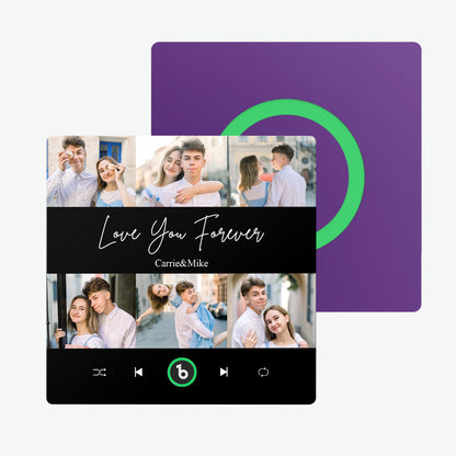 Imán de nevera personalizado fotos texto música regalo único San Valentín
