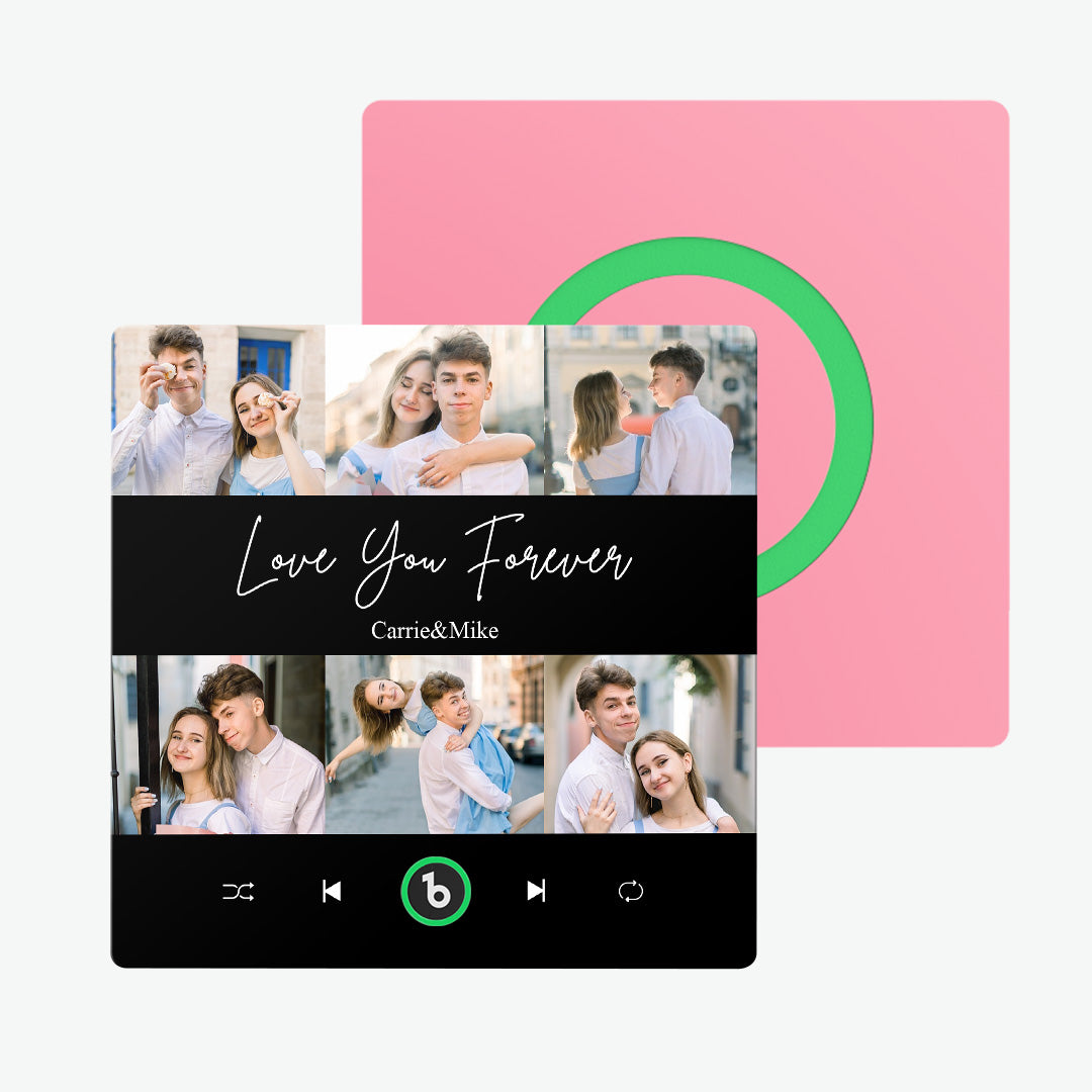 Imán de nevera personalizado fotos texto música regalo único San Valentín