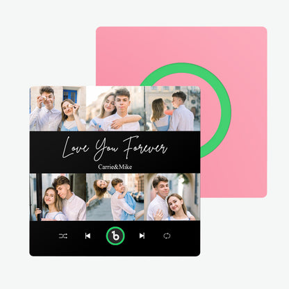 Imán de nevera personalizado fotos texto música regalo único San Valentín