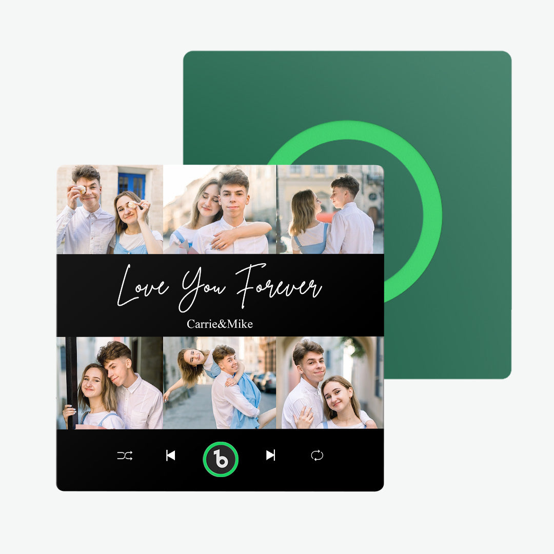 Imán de nevera personalizado fotos texto música regalo único San Valentín