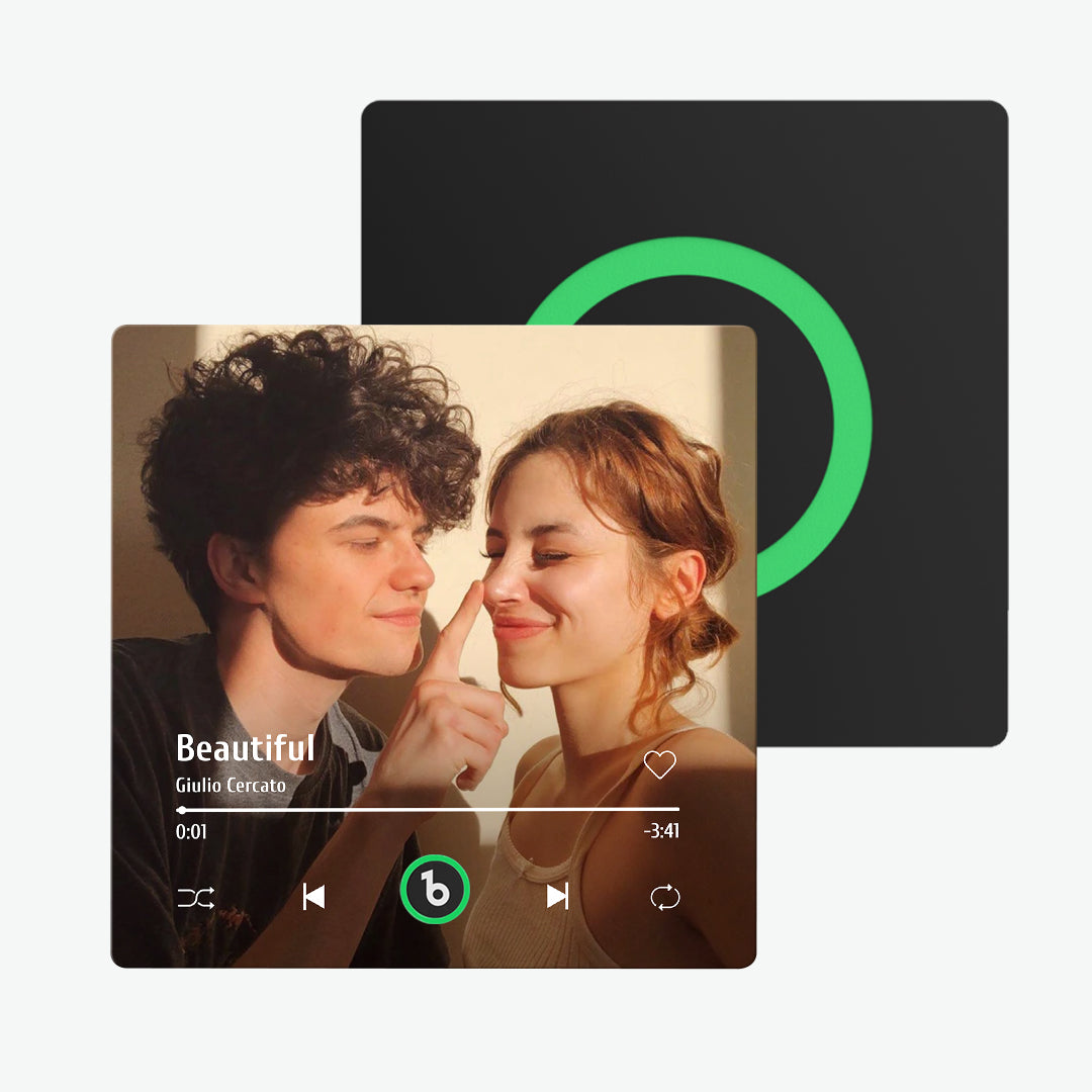 Imán de Nevera Personalizado con Música y Foto Regalo Único para Parejas