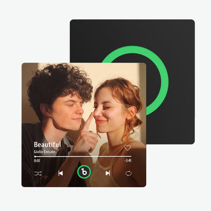 Imán de Nevera Personalizado con Música y Foto Regalo Único para Parejas