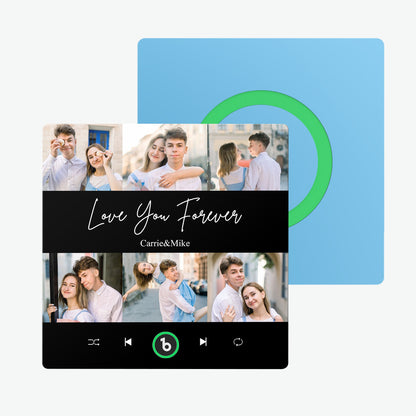 Imán de nevera personalizado fotos texto música regalo único San Valentín