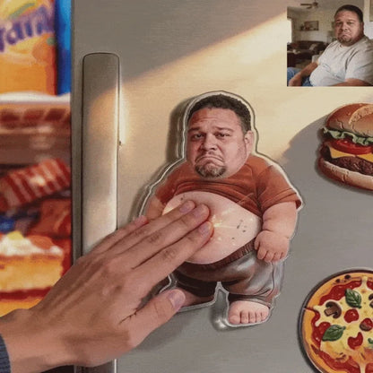 Imán de nevera personalizado con foto y sonido, regalo único para pareja