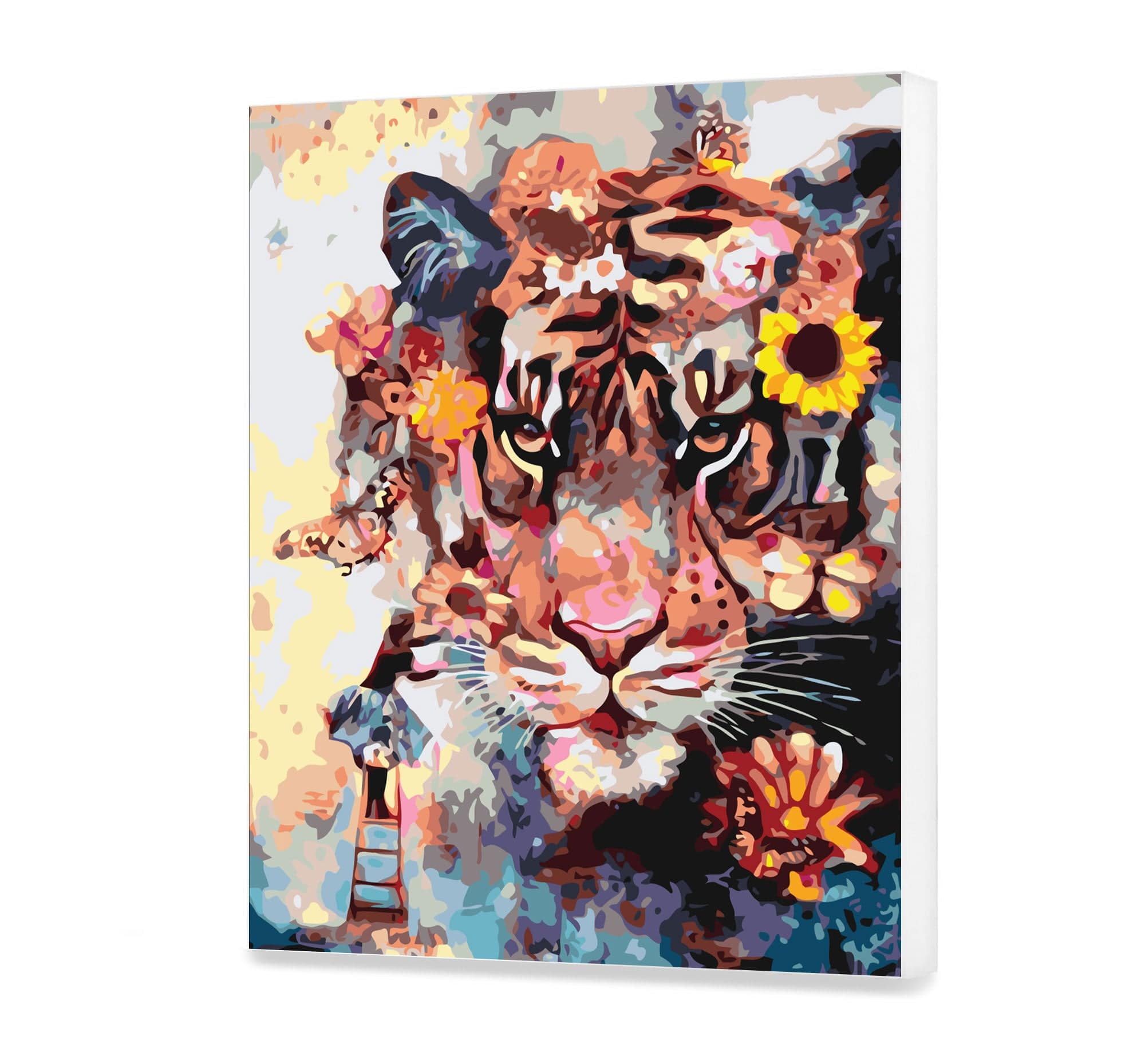 Tigre con flores (NK0506)