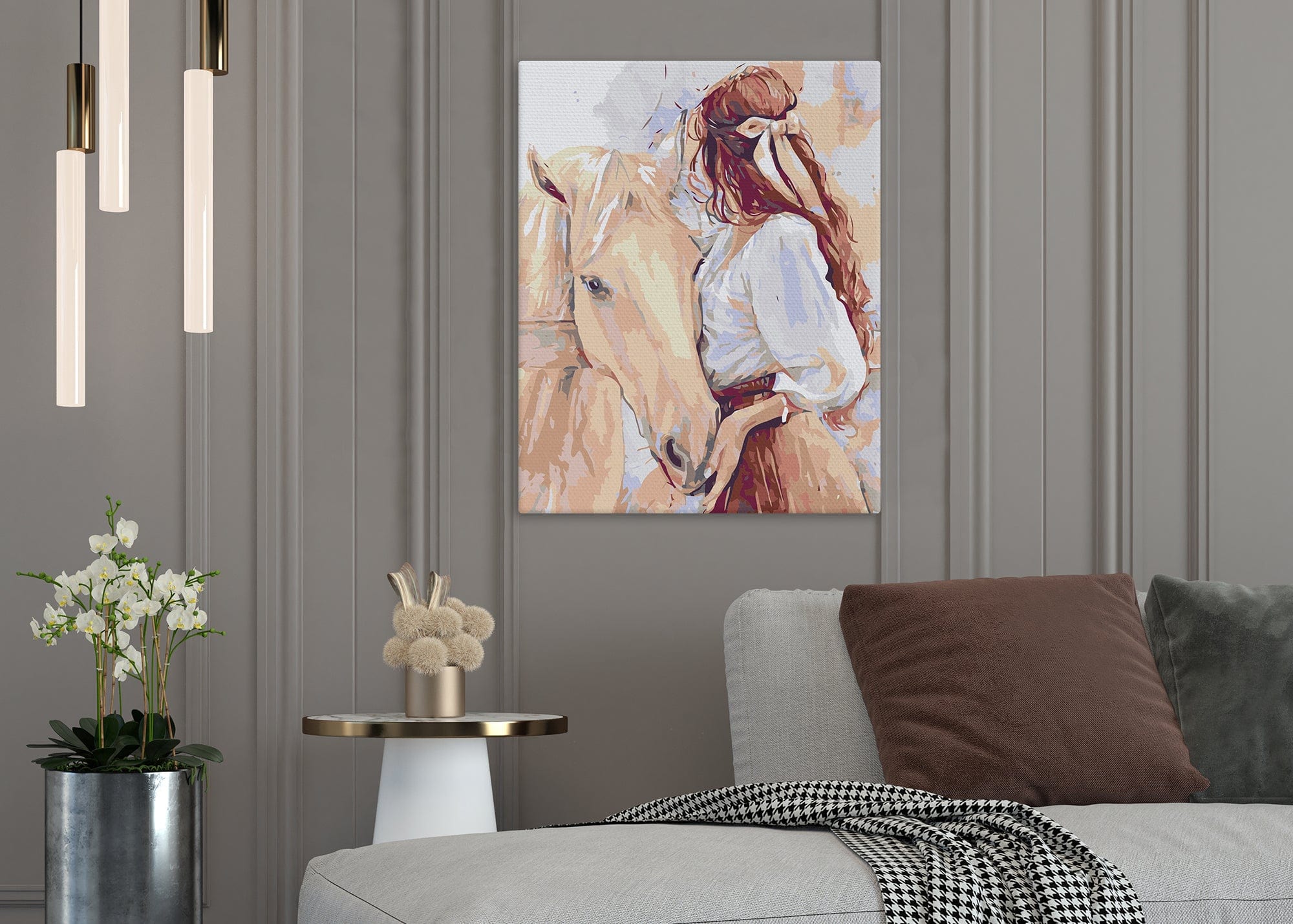Chica con un caballo (SC0718)