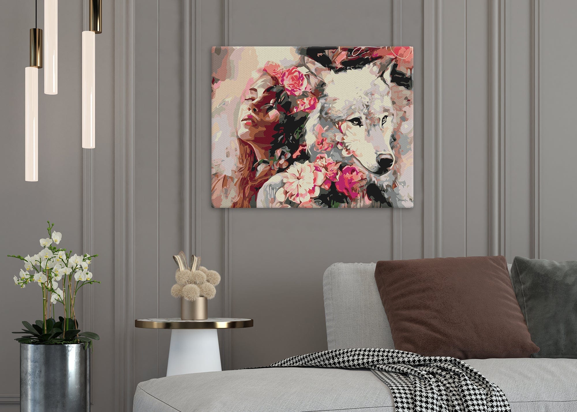 Chica con un lobo (SC0712)