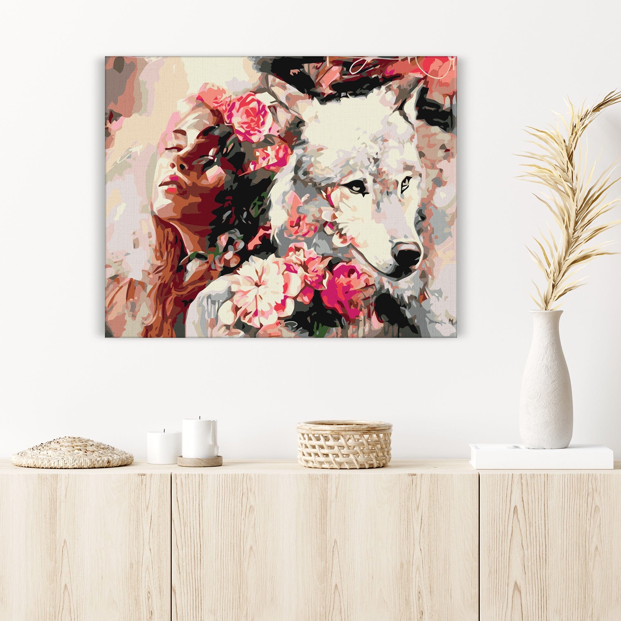 Chica con un lobo (SC0712)