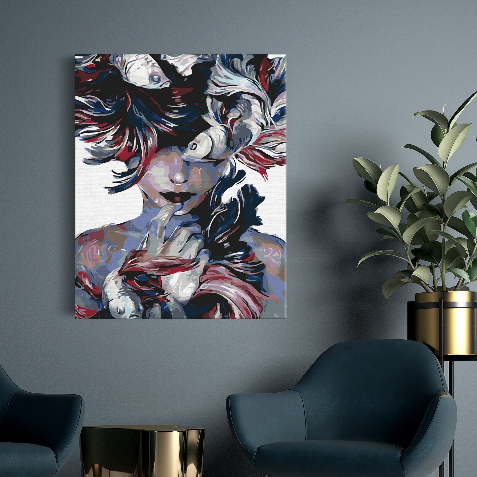 Mujer y peces (SC0792)