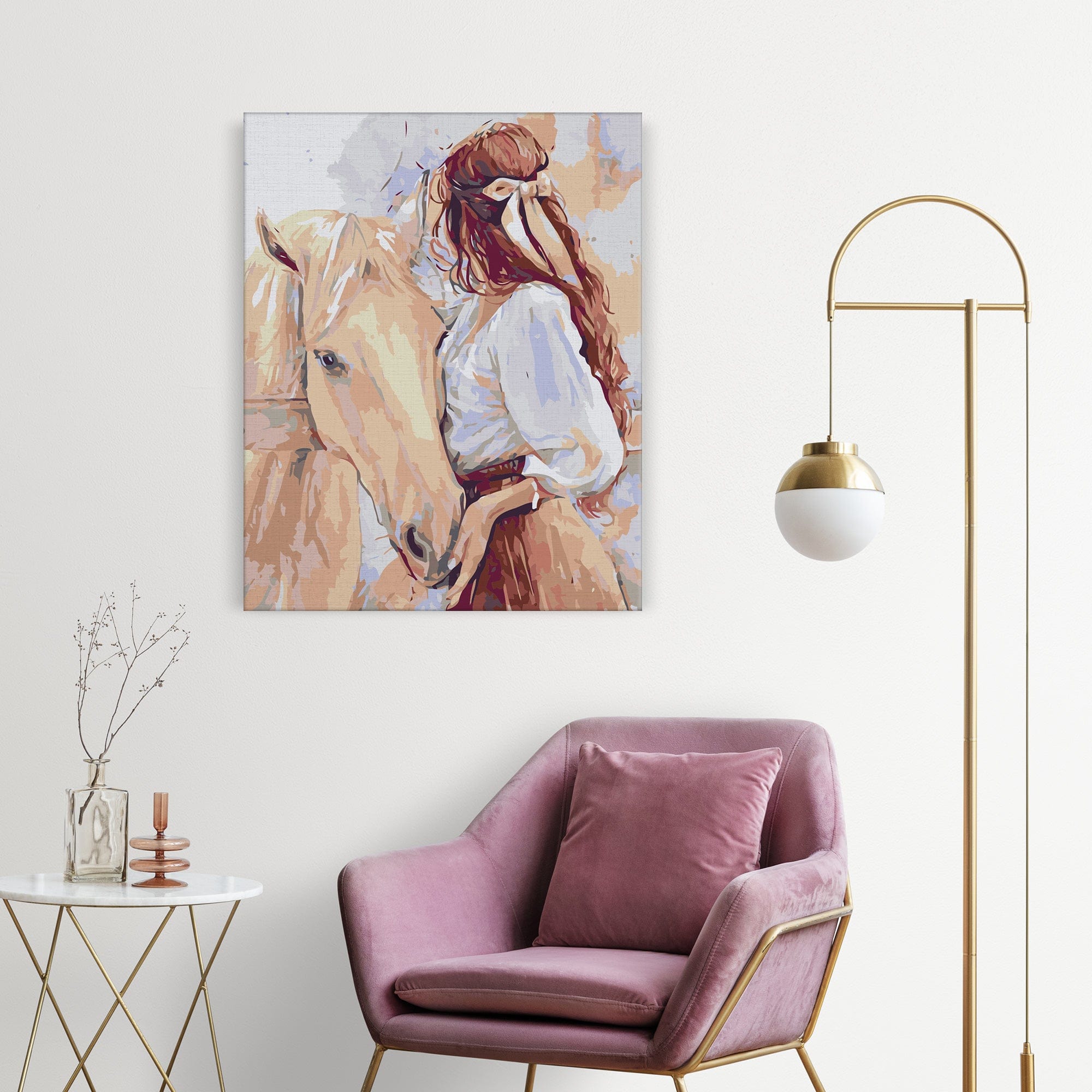 Chica con un caballo (SC0718)