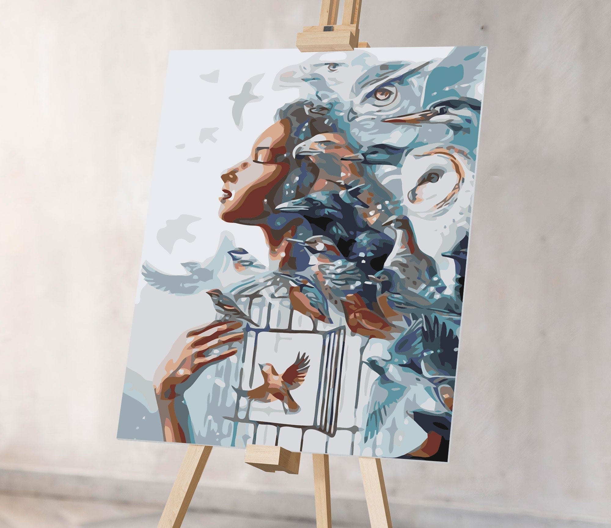 Mujer y pájaros (SC0793)