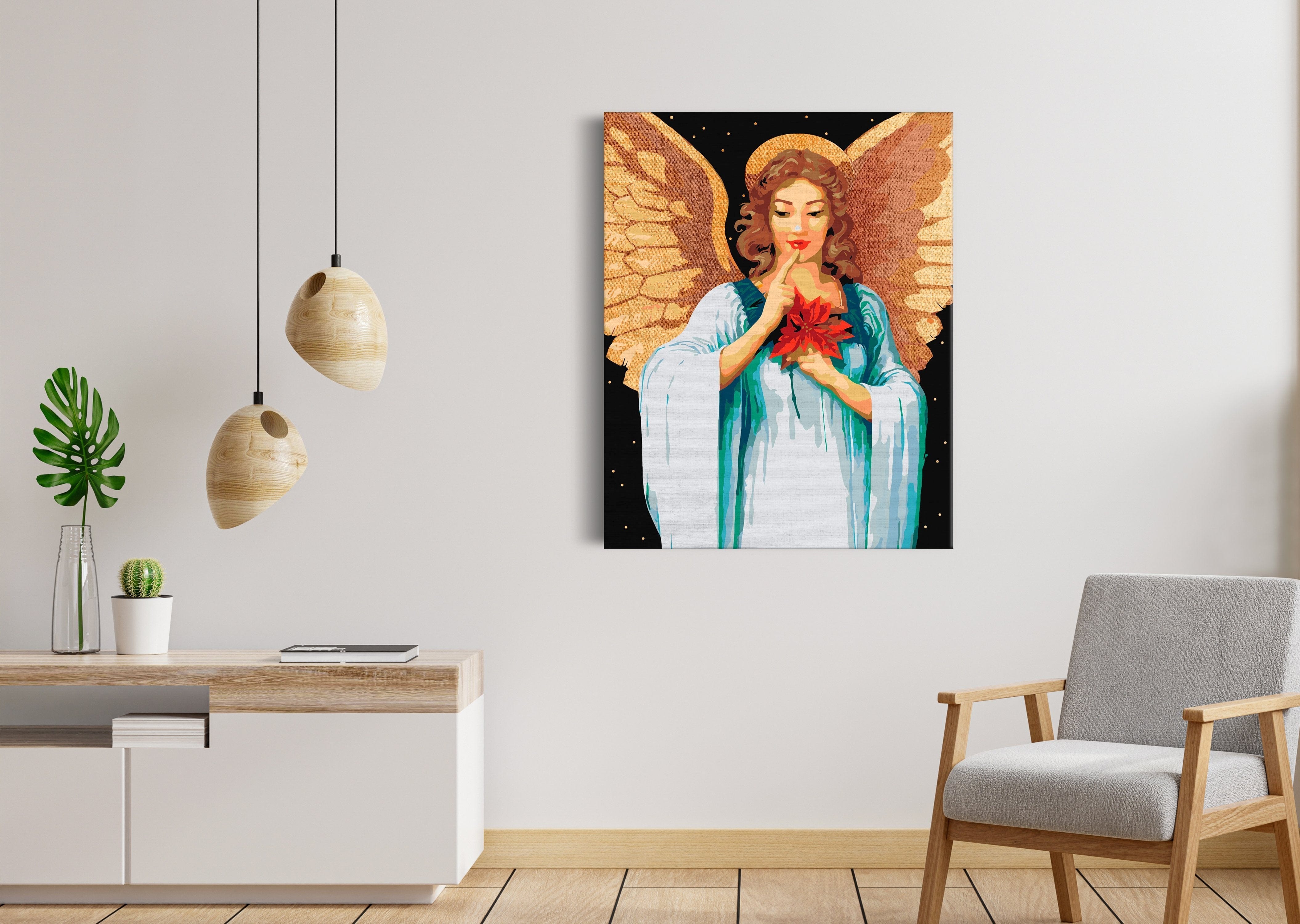 Ángel con alas doradas (SC0658)