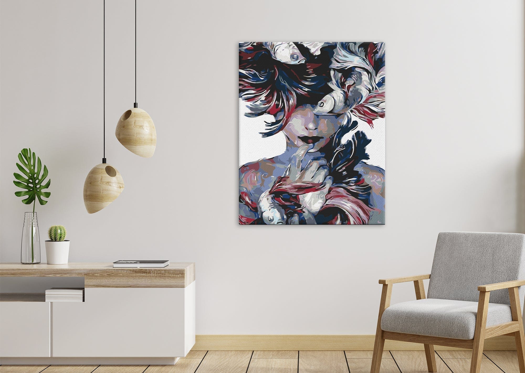 Mujer y peces (SC0792)