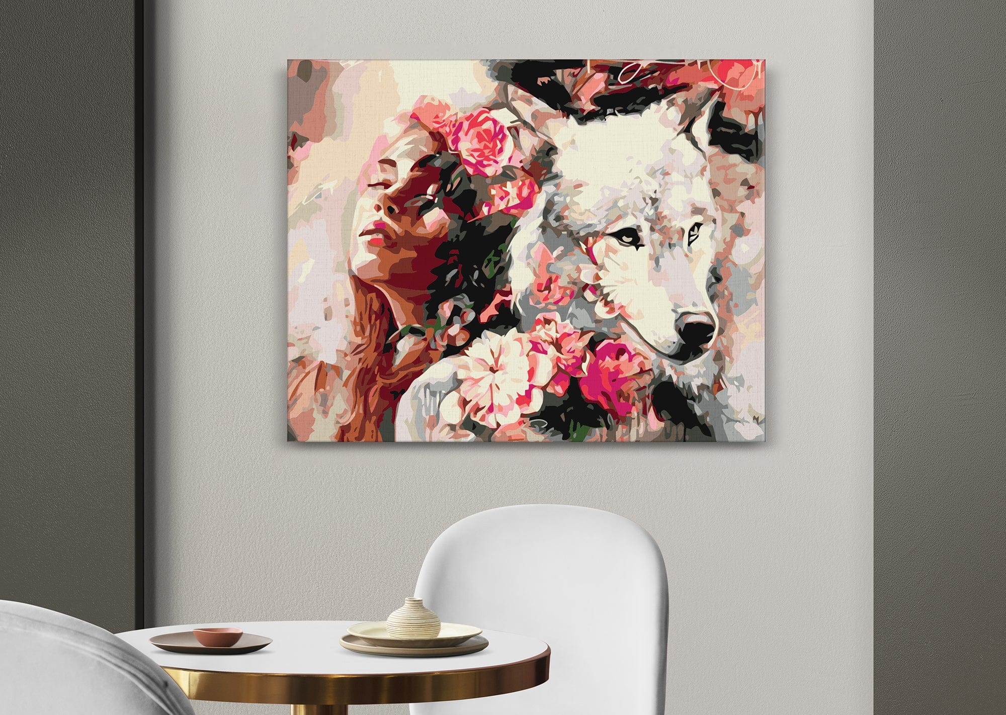 Chica con un lobo (SC0712)