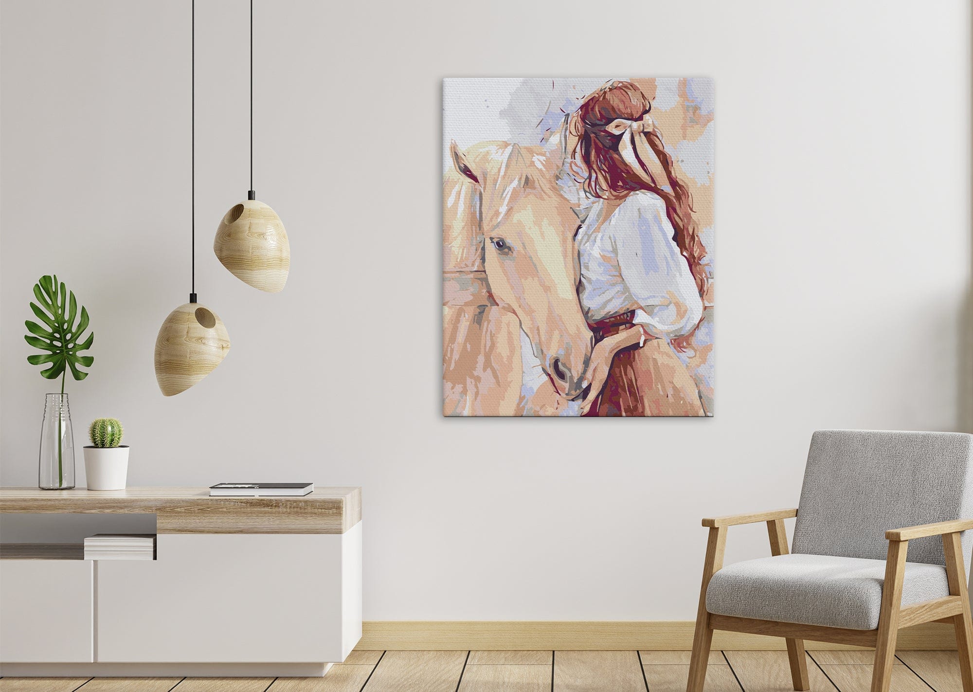 Chica con un caballo (SC0718)
