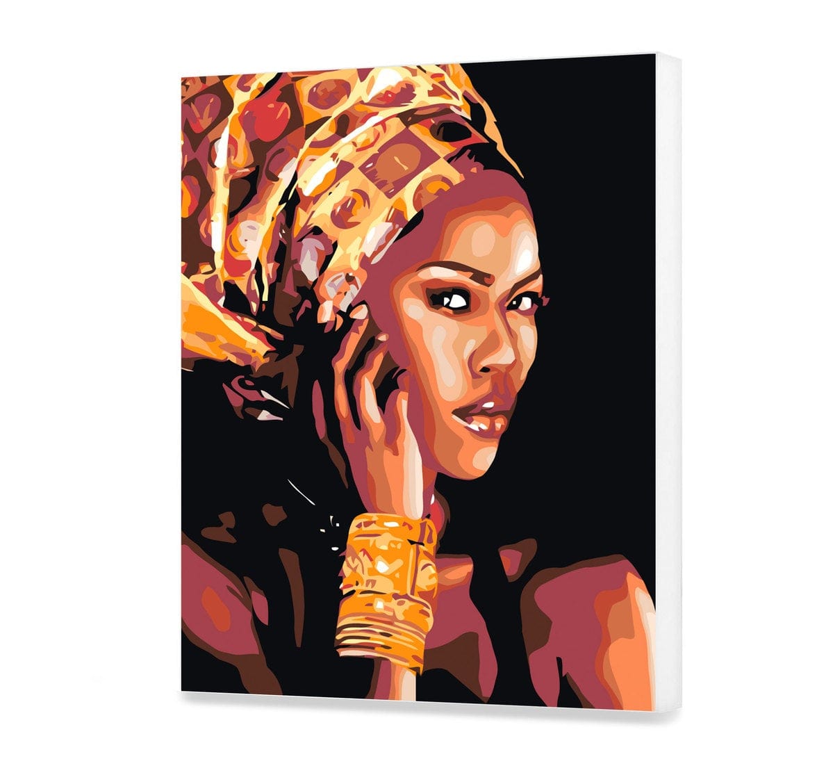 Mujer africana en oro (HP0161)