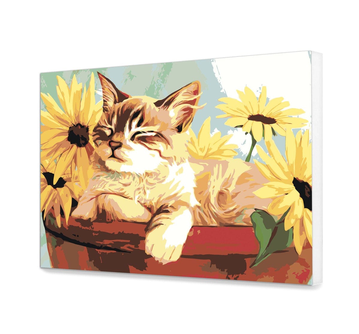 Cat dreaming en girasoles (NK0088)