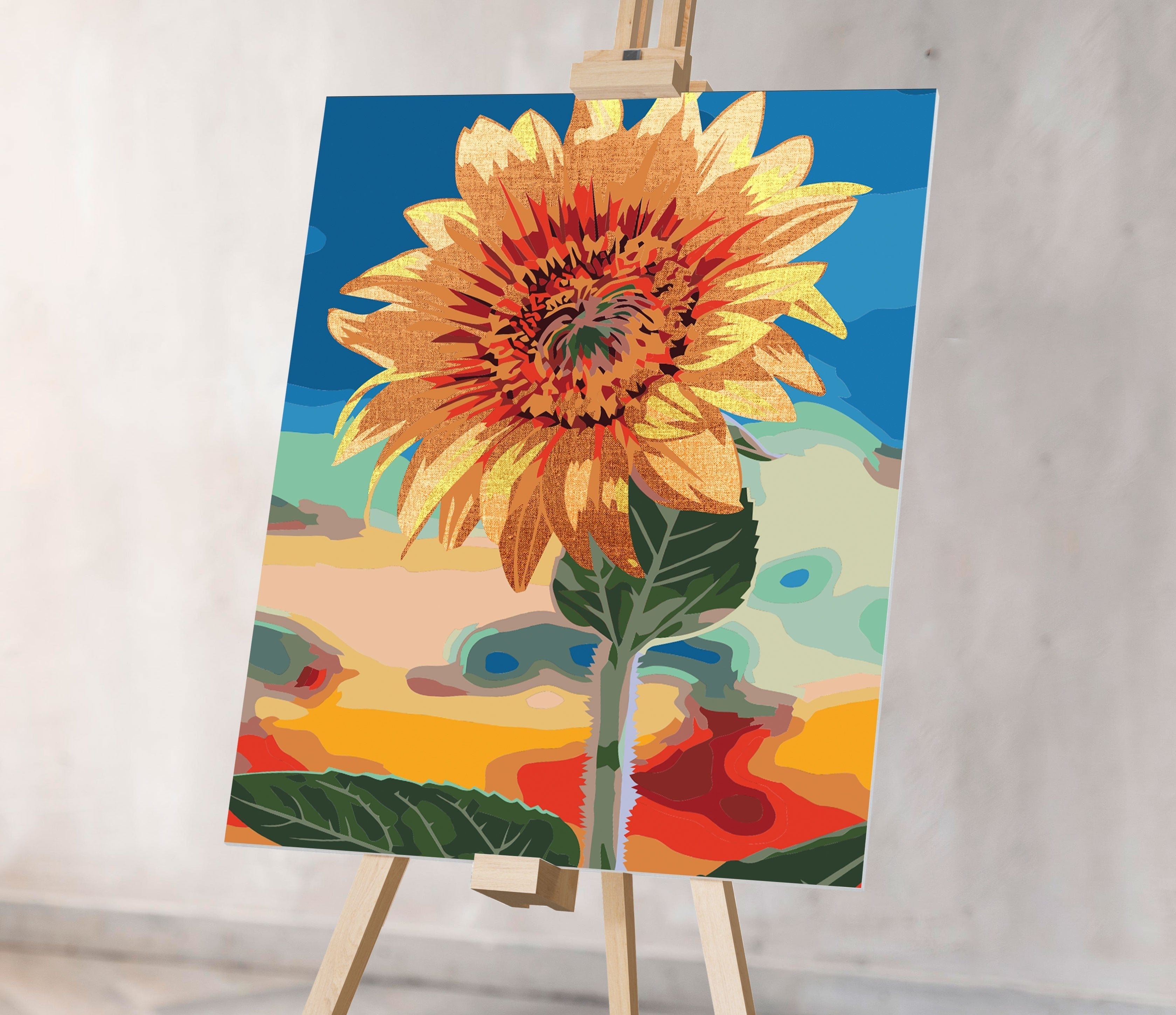 Flor de girasol dorada (NK0460)