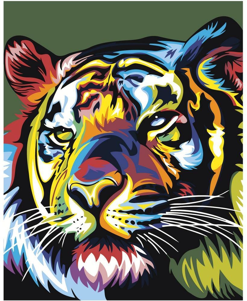 Tigre de multicolor