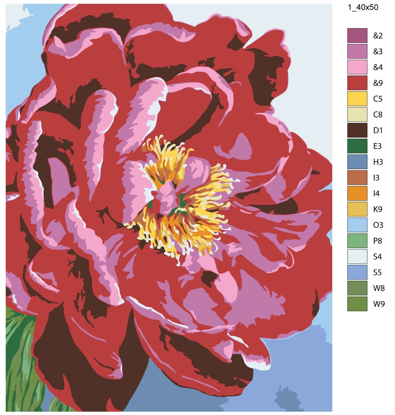 Peony rojo (CH0233)