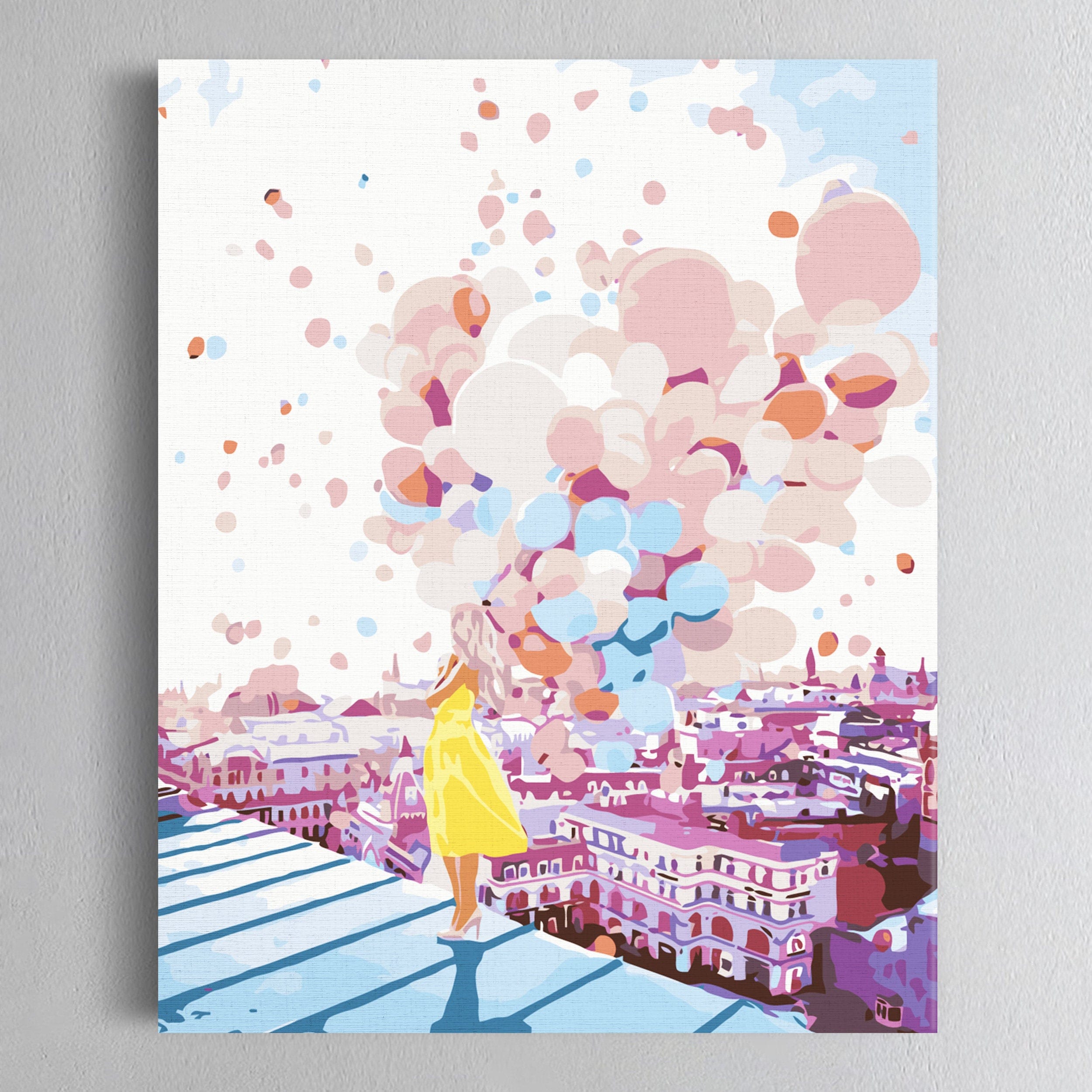 Chica con globos (AB02092)